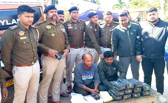 Tripura Police led by SP West Dr Kiran Kumar seizes Yaba tablets worth Rs. 1 cr from Agartala city.